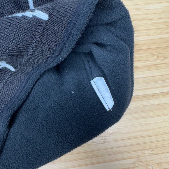 Spyder Youth Toddler Boys‎ Hat Beanie Knit Black White Web Ski Snowboard GUC - Picture 4 of 4